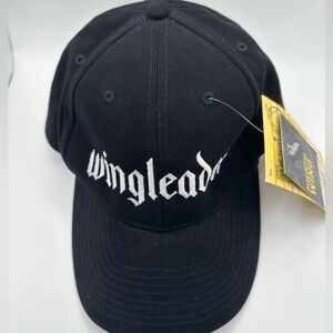 Wingleader Fourth Wing Black Logo Baseball Cap